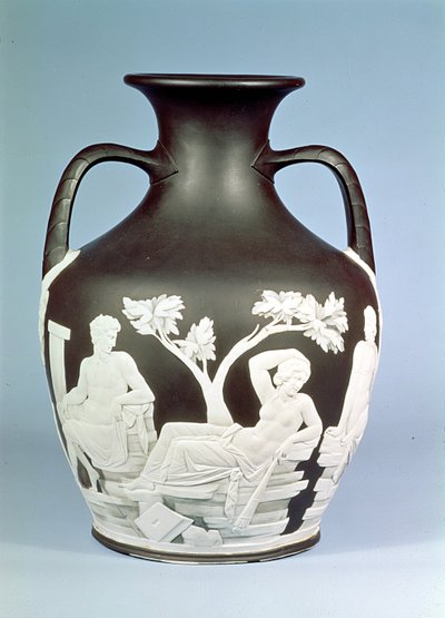 Copia in pietra di Wedgwood del Vaso Portland, 1790 da English School